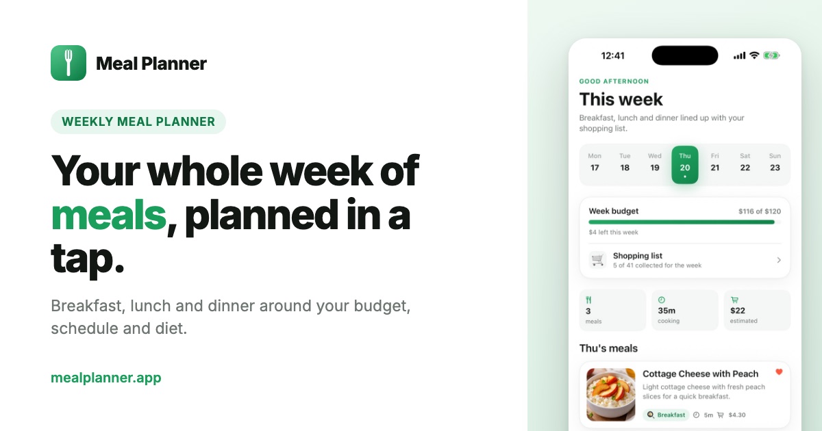 Meal Planner social preview